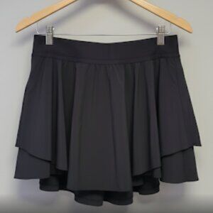 Lululemon Court Rival High-Rise Skirt *Long (Size 6, Black) - EUC!
